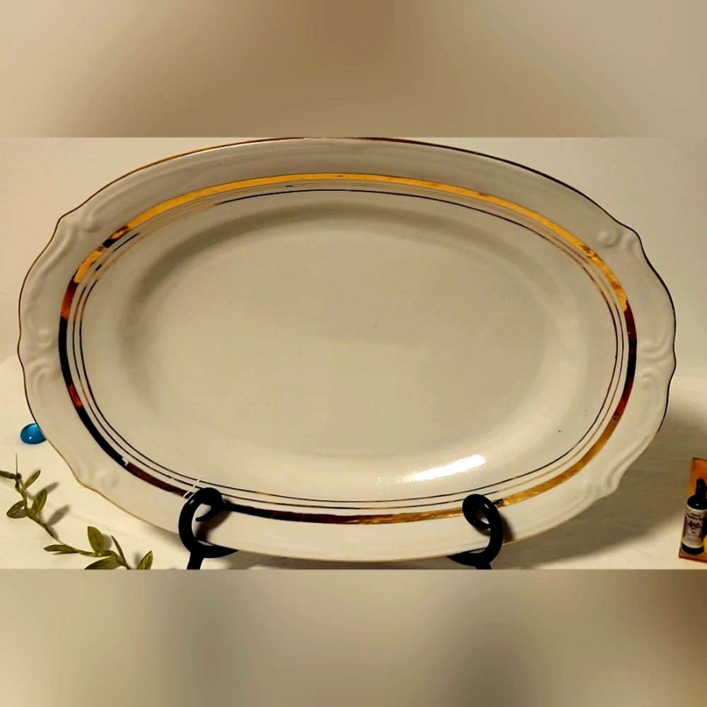 " CHODZIEZ " - Vintage - Collectible - Fine porcelain - Serving tray - POLAND